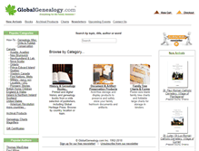 Tablet Screenshot of globalgenealogy.com